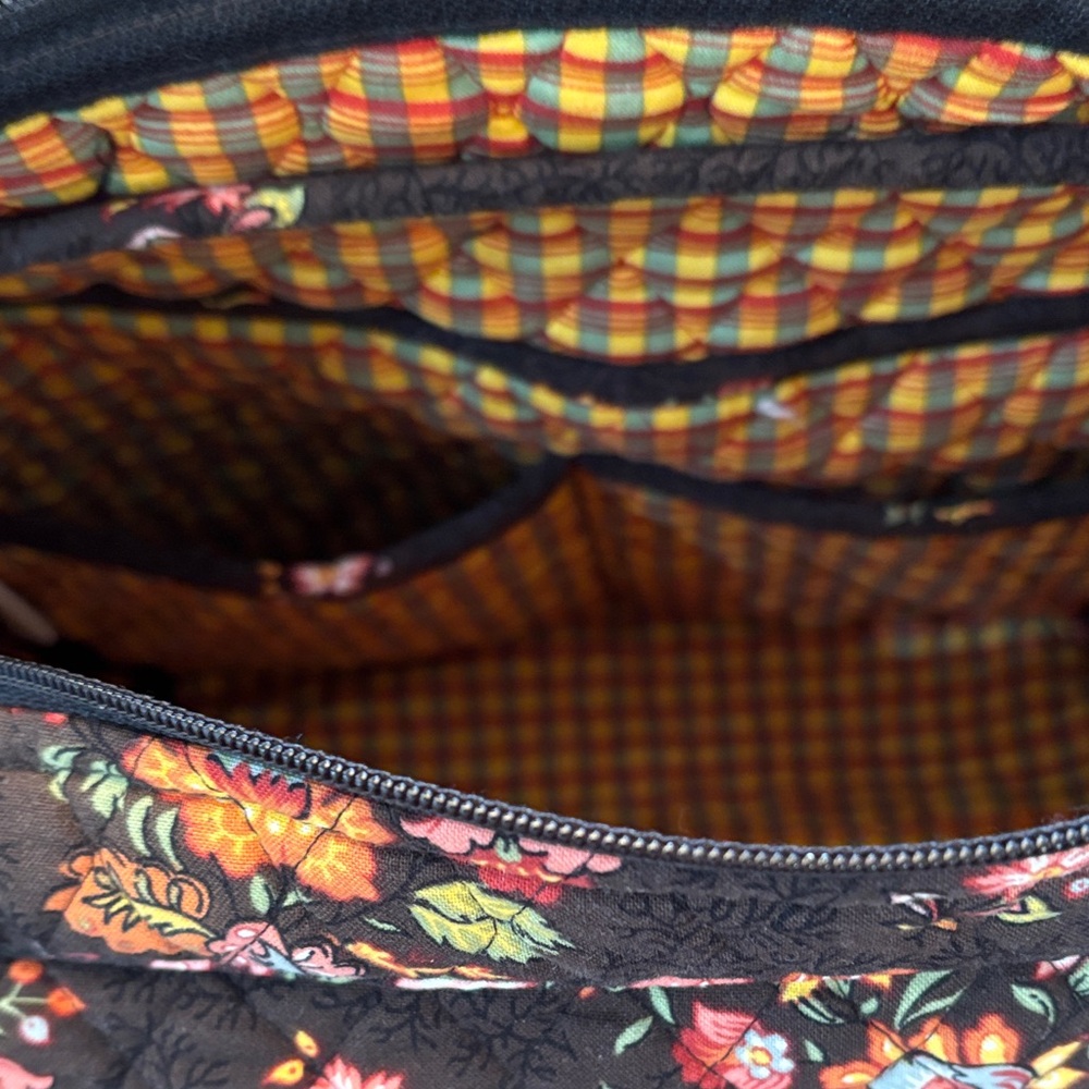 Classic Retired Original Chocolate Floral Quilted Women's Bag Set - Picture 3 of 5